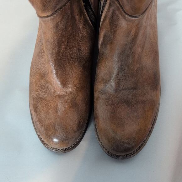 Bed Stu Manchester Knee High Leather Lace Back Boots - Picture 13 of 16